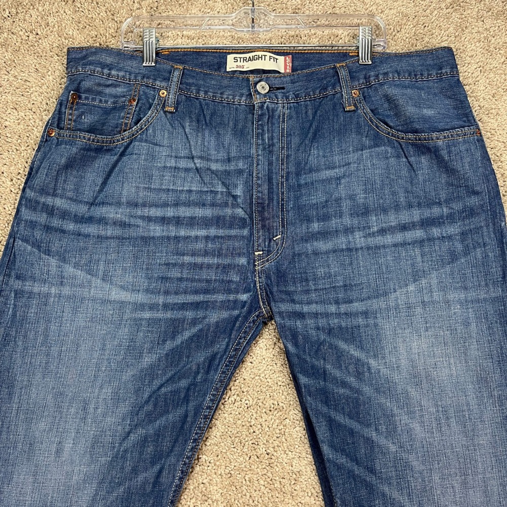 Levi's 505 Straight Fit Jeans Men's‎ 40x30 Blue Denim Classic Casual Pants